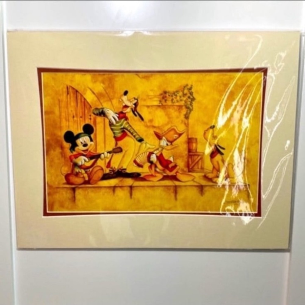 Disney parks pirates of the Caribbean Doug Bolly A Pirates Life matted print NWT